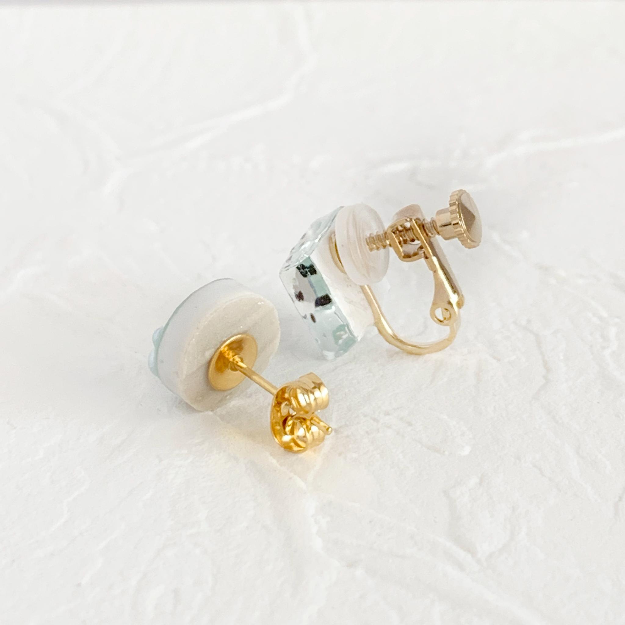 冬 美濃焼 鼈甲（べっこう）パール 3ペアセット｜アレルギー対応 ピアス／イヤリング｜秋冬 大人 上品 ギフト対応 | 9枚目